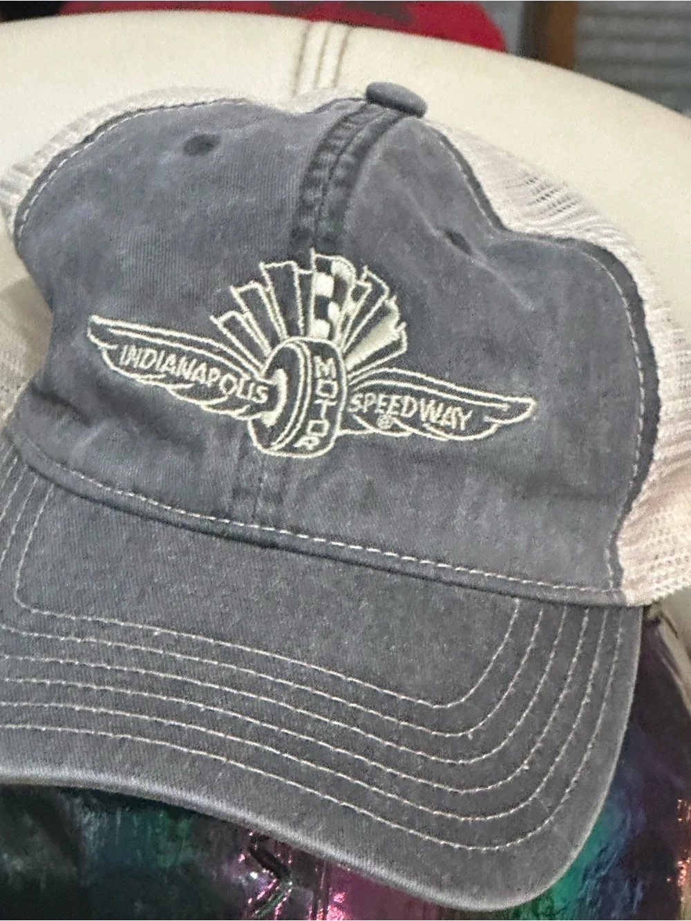 NWOT Indianapolis Speedway Embroidered Trucker Cap